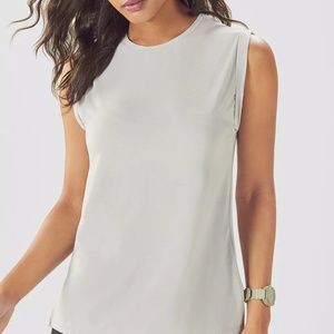 NWT! Fabletics - Faith S/L Tunic - Oyster - Medium